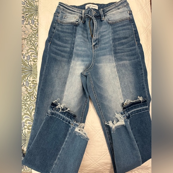 Flying Monkey High Rise Crop Straight Jeans-Sz 27 - Picture 2 of 6